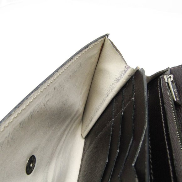 Valextra Punch Long Wallet With Coin Purse/3 Cards V9U14 Women,Men  Calfskin ... - Picture 7 of 14